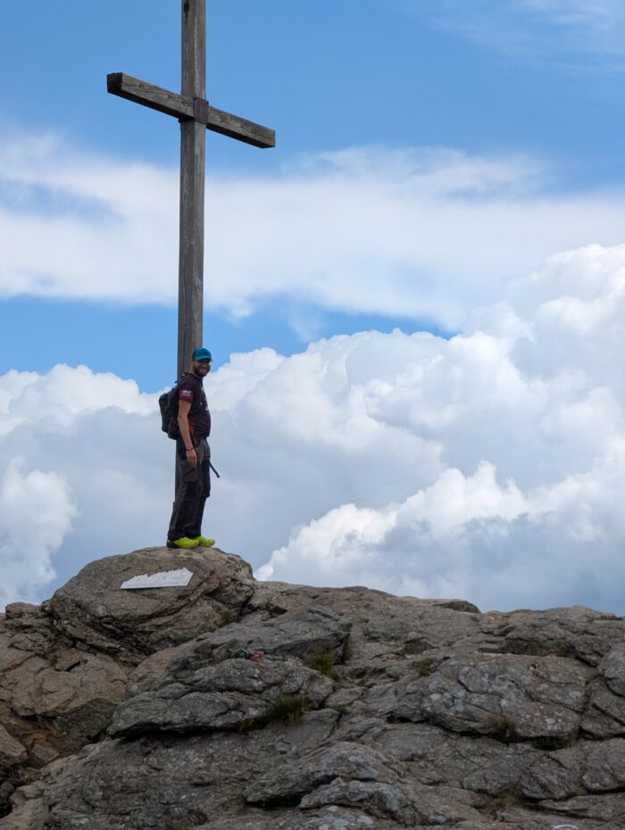 Thorsten am Großen Arber Kreuz