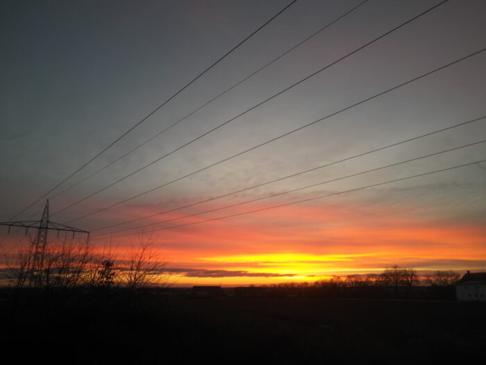 Sonnenaufgang bei Wolkersdorf